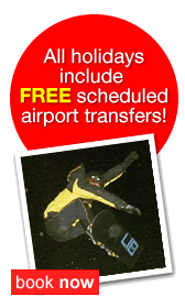 All holidays now include FREE scheduled transfers! Book Now